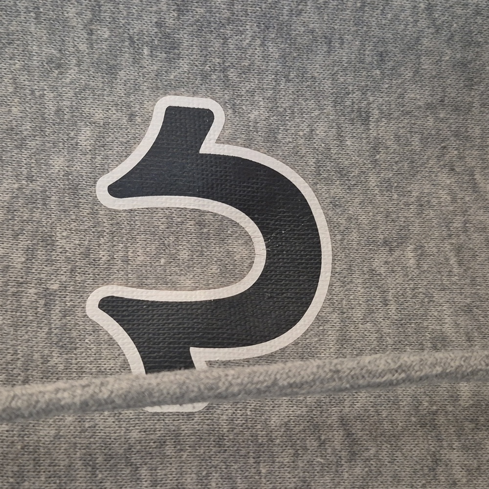 True Religion Heather Gray Hoodie with Logo MENS 2XL - Picture 3 of 4